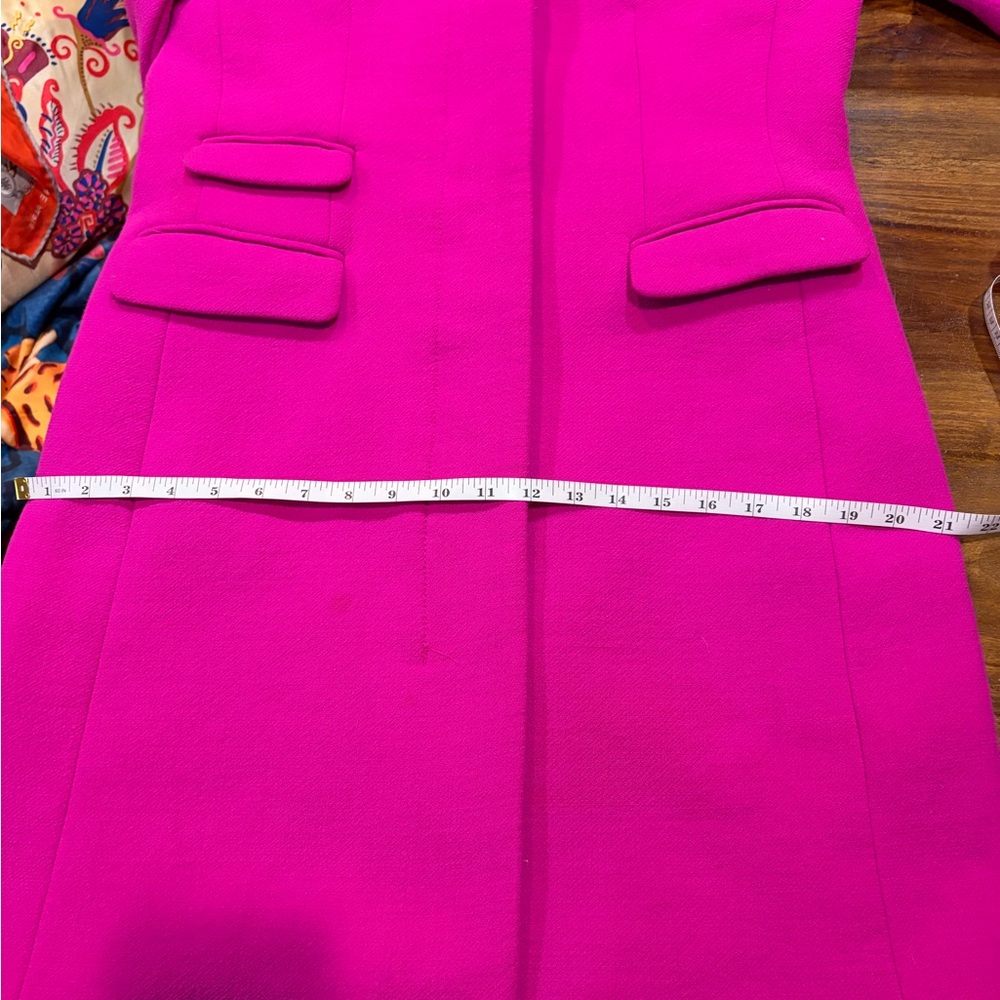 J. Crew Symphony Coat in Double Cloth Vibrant Fuschia Size 10 π - Picture 16 of 17